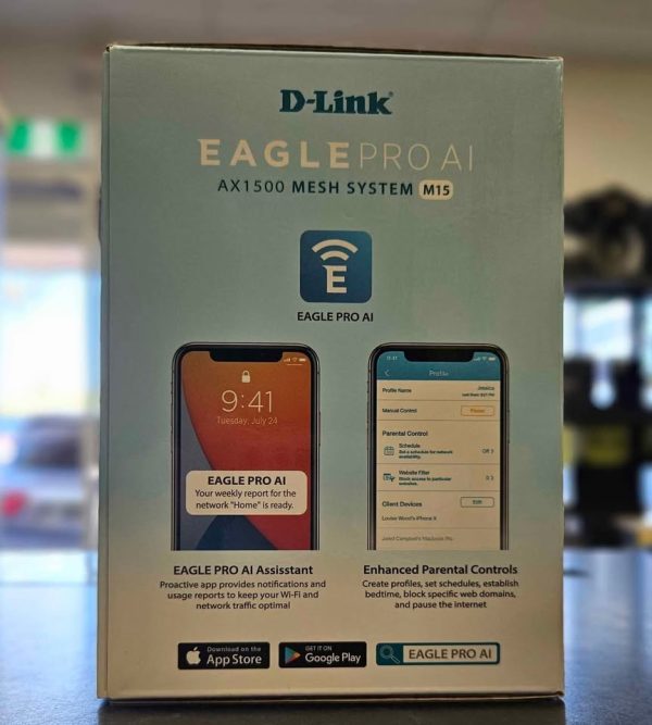 D-Link Eagle Pro AI AX1500 Mesh System M15 - HL24976 - Image 4