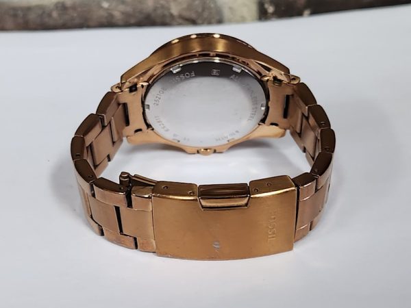 Unisex 40mm Fossil Rose Gold Chronograph Watch - HL9015 - Image 30