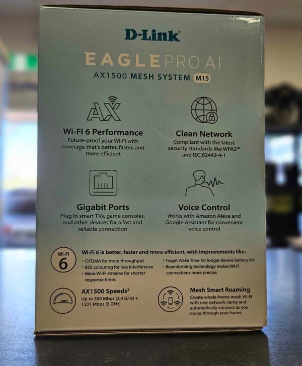 D-Link Eagle Pro AI AX1500 Mesh System M15 - HL24976 - Image 7