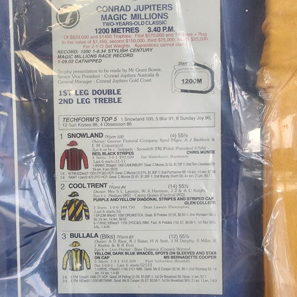 Framed/signed 2002 Magic Millions Life Guard Shirt Hl3927 - Image 4