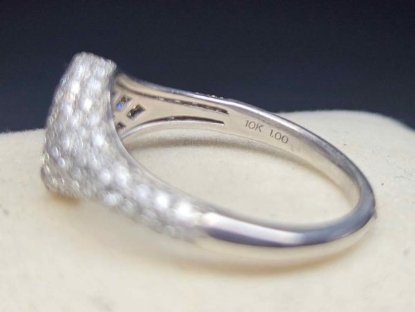 10ct White Gold Diamond Cluster Ring - HL8465 - Image 10