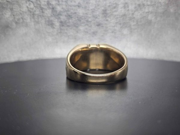 Men's 9ct Yellow Gold Diamond Fancy Band Ring - HL20827 - Image 11