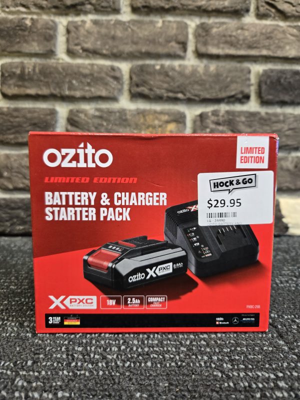 Ozito Battery and Charger Starter Pack - 24490