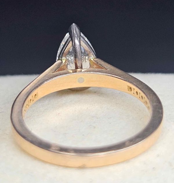 Valuated Ladies 18ct Rose and White Gold Lab Grown and Natural Diamond Ring - HL19540 - Image 4