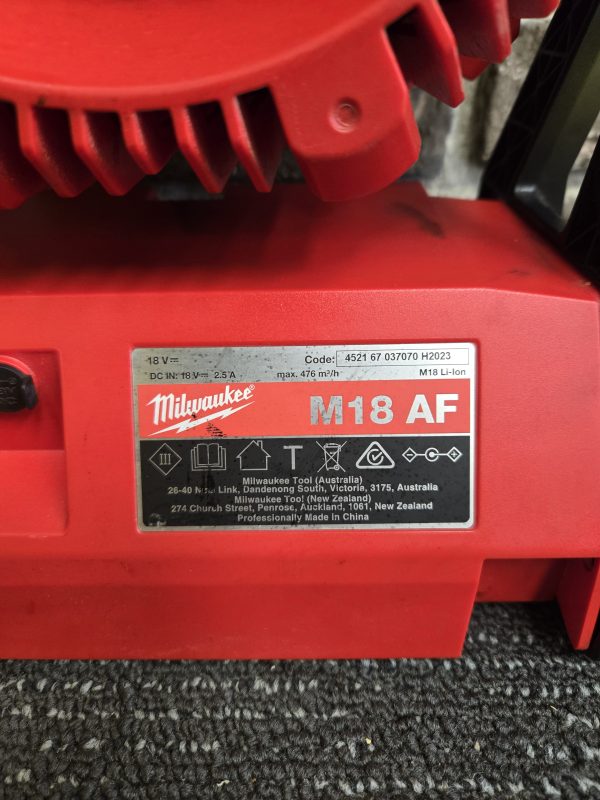 Milwaukee Work Fan (Skin only) - 24355 - Image 5