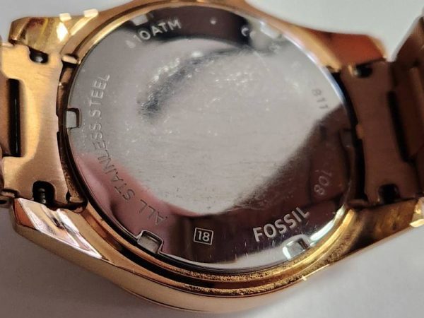 Unisex 40mm Fossil Rose Gold Chronograph Watch - HL9015 - Image 24