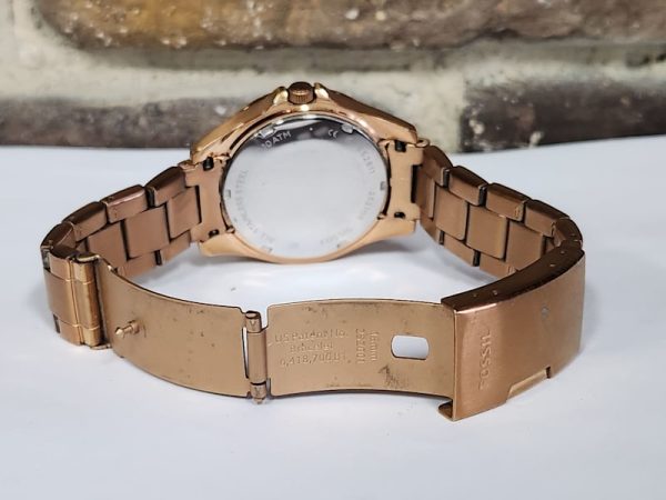 Unisex 40mm Fossil Rose Gold Chronograph Watch - HL9015 - Image 7