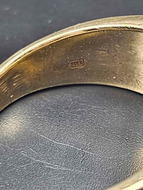 Men's 9ct Yellow Gold Diamond Fancy Band Ring - HL20827 - Image 12
