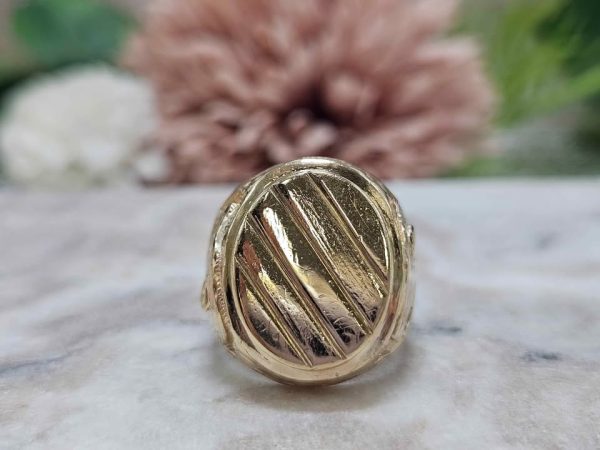Men's 9ct Yellow Gold Lion Ring (10gms) - HL24426 - Image 6