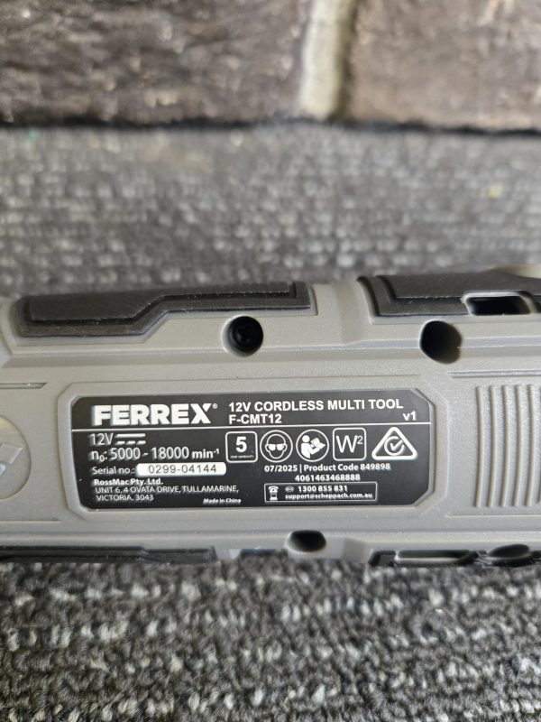 Ferrex 12V Cordless Multi Tool - 24472 - Image 4