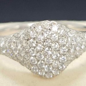 10ct White Gold Diamond Cluster Ring - HL8465