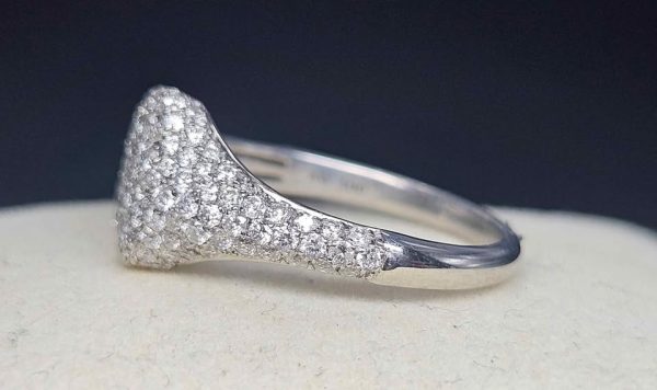 10ct White Gold Diamond Cluster Ring - HL8465 - Image 3