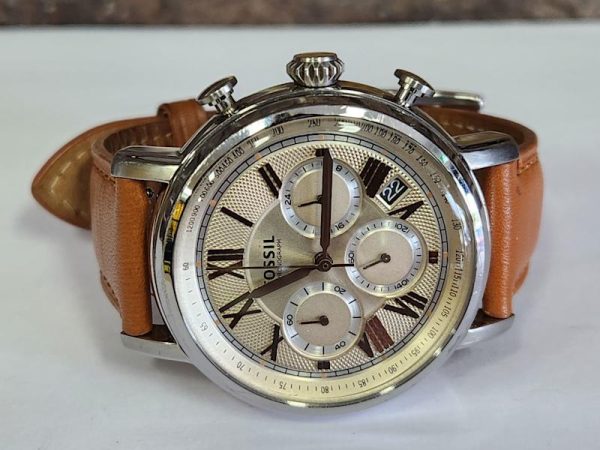 Mens 43mm Fossil Chronograph Watch - HL4786 - Image 12