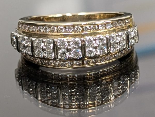 9ct Yellow Gold Diamond Statement Ring - LG2438 - Image 13