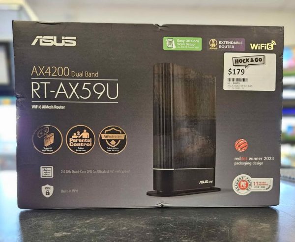 Asus AX4200 Dual Band WiFi 6 AiMesh Router - HL24978