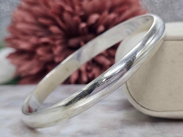 Ladies Solid Silver Bangle (30.2gms) - HL23921 - Image 5
