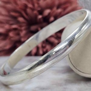 Ladies Solid Silver Bangle (30.2gms) - HL23921