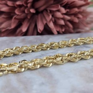 Ladies 14ct Yellow Gold Rope Chain - HL24509