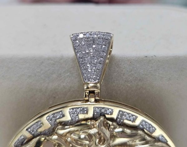 Unisex 10CT Diamond Medusa Head Pendant (14.3gms) - HL24511 - Image 3