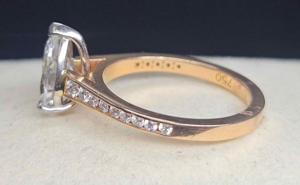 Valuated Ladies 18ct Rose and White Gold Lab Grown and Natural Diamond Ring - HL19540 - Image 3