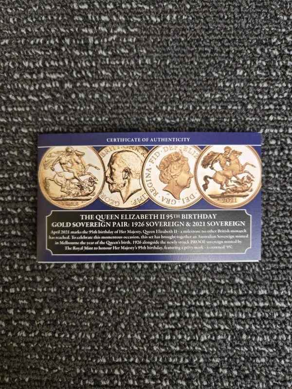 The Queen Elizabeth 95th Birthday Gold Sovereign Pair - 24314 - Image 24