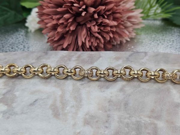 Ladies 9ct Yellow Gold Belcher Bracelet (40.3gms) - HL24510 - Image 4