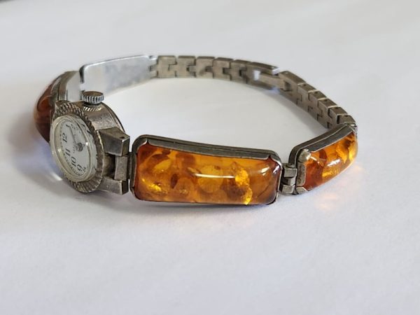 Ladies Vintage 17mm Yanka Baltic Amber Automatic Watch - HL19861 - Image 22