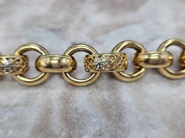 Ladies 9ct Yellow Gold Belcher Bracelet (40.3gms) - HL24510 - Image 12