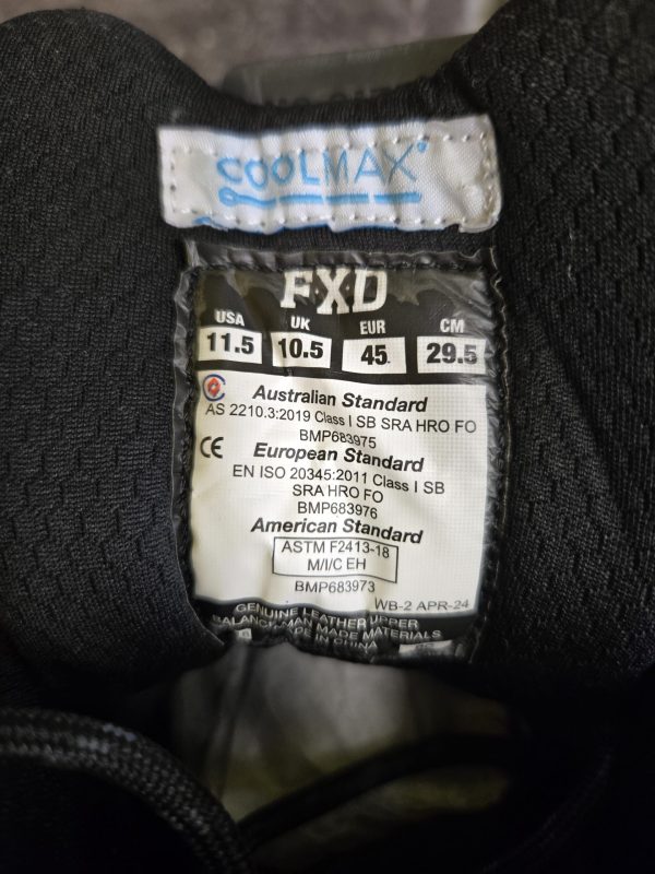 FXD Steel Capped Work Boots (US 11.5) - 24485 - Image 10