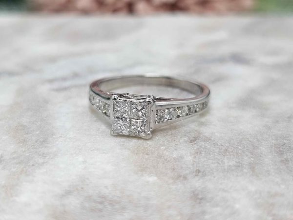 18ct White Gold Ladies Diamond Ring (3.4gms) - HL24366 - Image 6