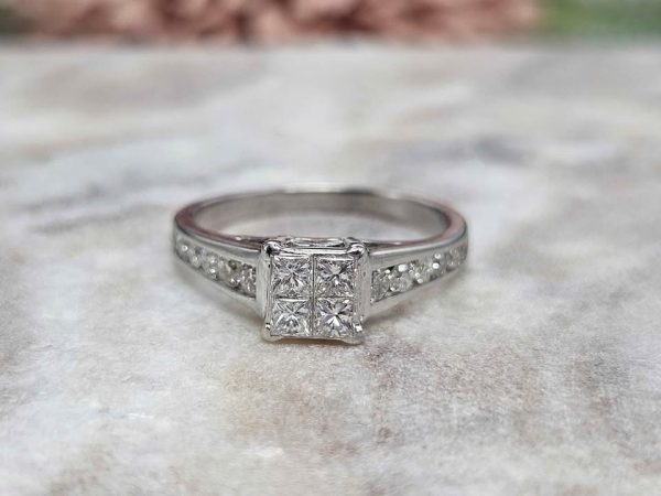 18ct White Gold Ladies Diamond Ring (3.4gms) - HL24366 - Image 7
