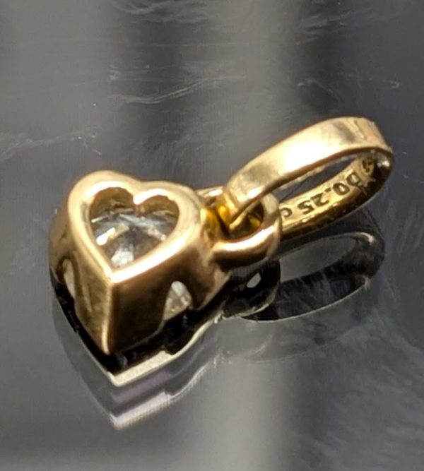 14ct Gold Pandora Talisman Lab Grown Diamond Heart Pendant - LG16107 - Image 26