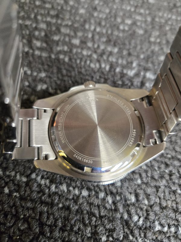 Mens Silver Bulova Marine Star Watch - 24951 - Image 5
