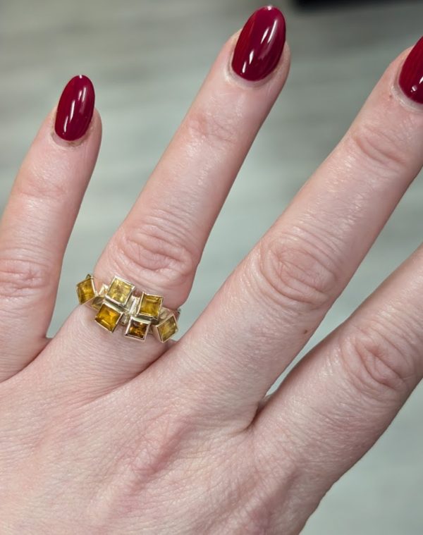 Unique 9ct Yellow Gold Statement Ring - LG25526 - Image 16