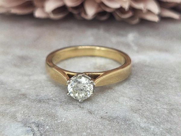 Ladies 18ct Yellow Gold Diamond Ring (4.0gms, 0.50 TDW) - HL10443