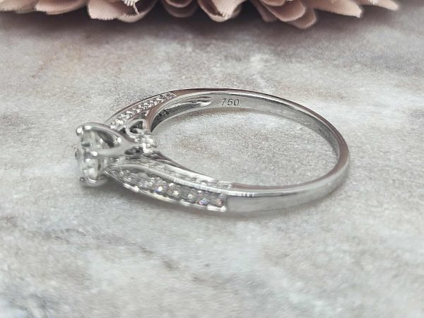Valuated Ladies 18ct White Gold Diamond Ring – Hl7886 - Image 9