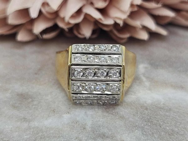 Valuated Ladies 18ct Yellow and White Gold Diamond Ring (6.80gms) - HL16171 - Image 2