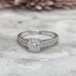Valuated Ladies 18ct White Gold and Diamond Ring (2.84gms) - HL8635