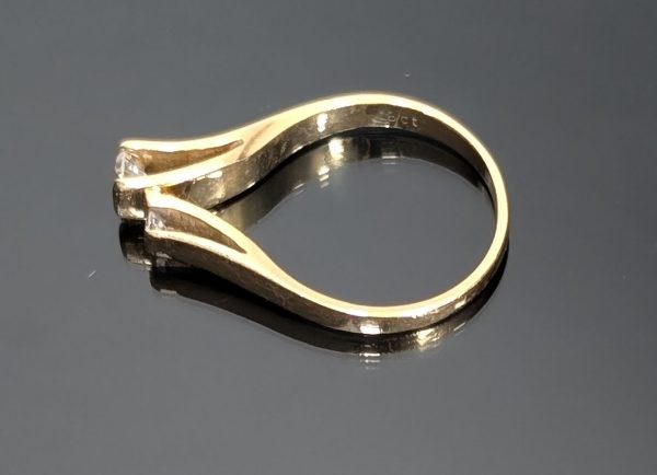 Vintage 18ct Yellow Gold Diamond Set Dress Ring - LG6578 - Image 5