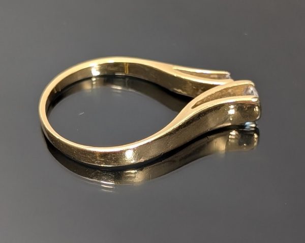 Vintage 18ct Yellow Gold Diamond Set Dress Ring - LG6578 - Image 14