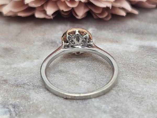 Ladies 10ct White Gold Diamond Double Halo Ring (2.9gms) - HL14264 - Image 3