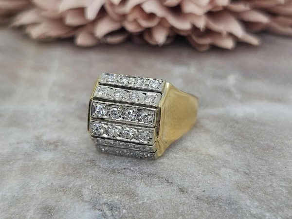 Valuated Ladies 18ct Yellow and White Gold Diamond Ring (6.80gms) - HL16171 - Image 7
