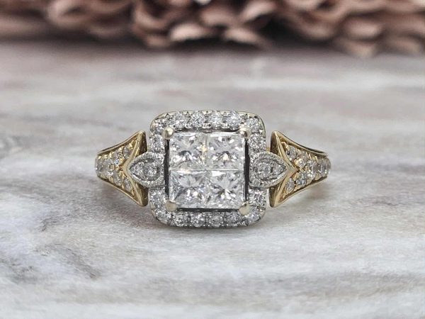Valuated Ladies 14ct Yellow and White Gold Diamond Ring (4.70gms) - HL16121 - Image 6