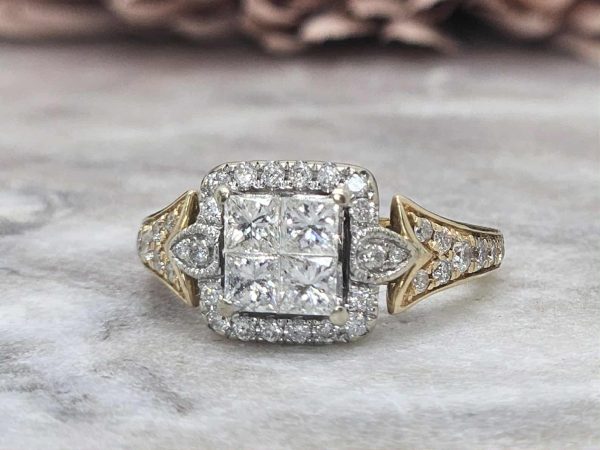 Valuated Ladies 14ct Yellow and White Gold Diamond Ring (4.70gms) - HL16121 - Image 7