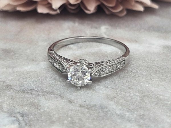 Valuated Ladies 18ct White Gold Diamond Ring – Hl7886 - Image 19