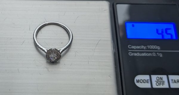 18ct White Gold Marquise Diamond Double Halo Engagement Ring - LG3376 - Image 19