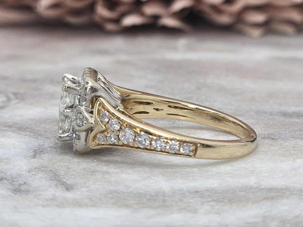 Valuated Ladies 14ct Yellow and White Gold Diamond Ring (4.70gms) - HL16121 - Image 8