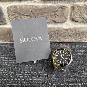 Mens Silver Bulova Marine Star Watch - 24951