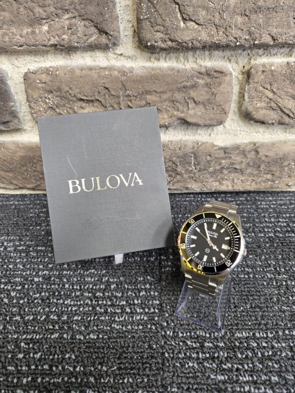 Mens Silver Bulova Marine Star Watch - 24951 - Image 6