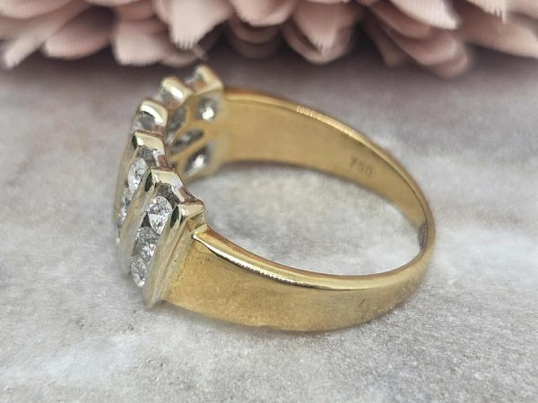 Ladies Valuated 18ct Yellow and White Gold Diamond Ring (5.1gms) - HL5362 - Image 5